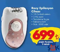 ARZUM ROSY EPİLASYON CİHAZI fiyat ve kampanya bilgisi